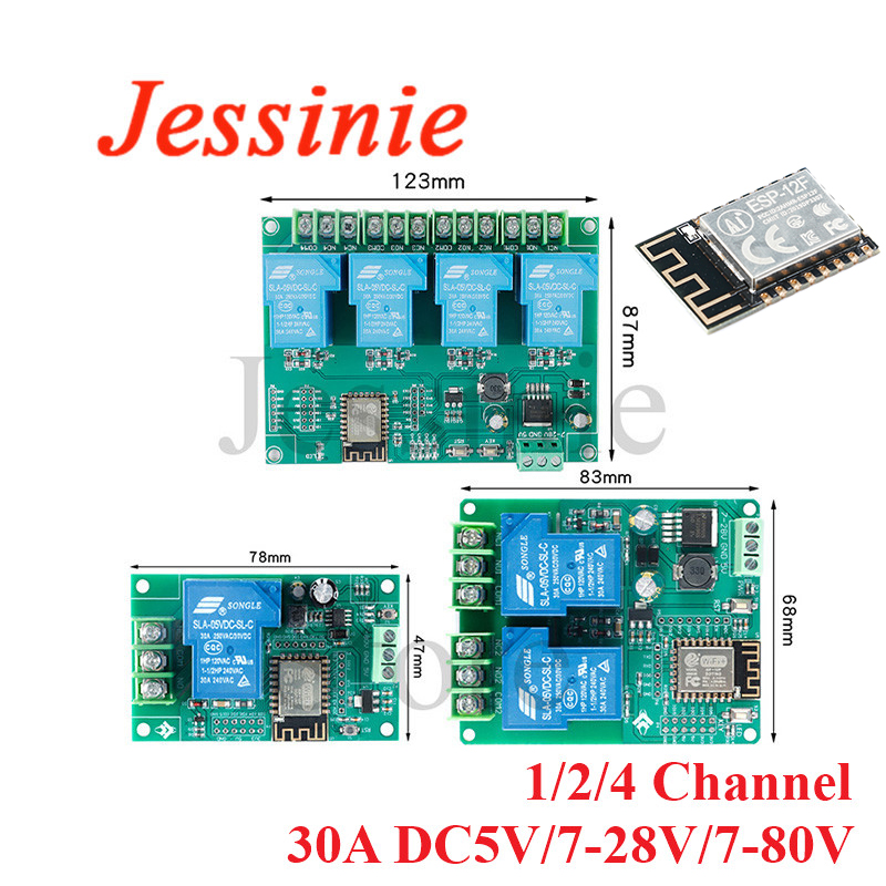 Relay 8 Channel Board - ESP8266 1/2/4/8/16 Channel Way Wireless WIFI