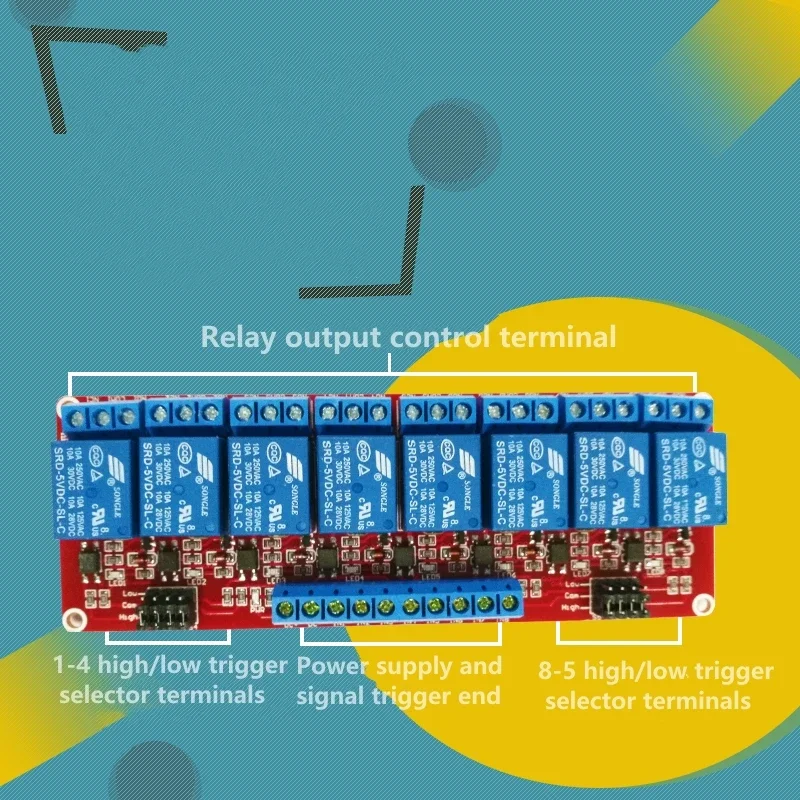 8 channel with optocoupler iso - Relay 8 Channel Board ulasan dan harga