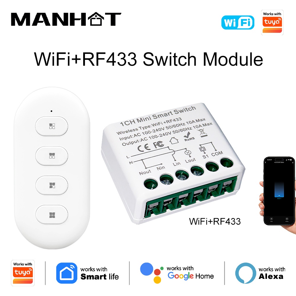 For Tuya WIFI 10A Smart Light  - Diy Home Automation Controller ulasan dan harga