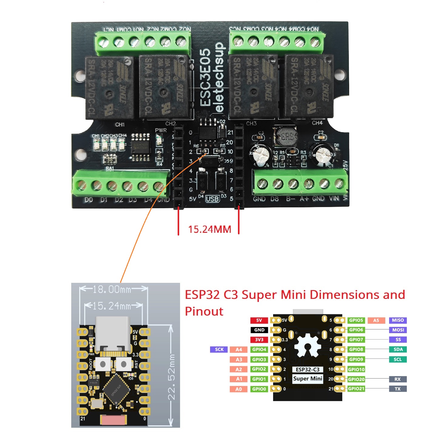 Ultimate ESP32 C3 Relay Module - Home Automation With Arduino ulasan dan harga
