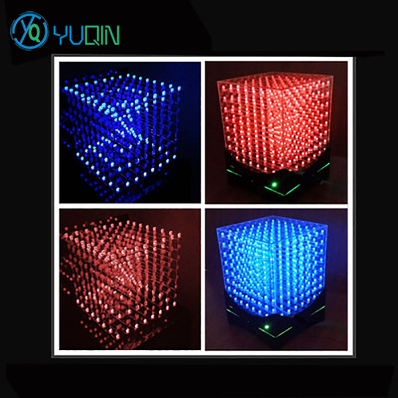 DIY 3D8 LED Cube Kit 8x8x8 wit - Rgb Led Matrix 8X8 ulasan dan harga