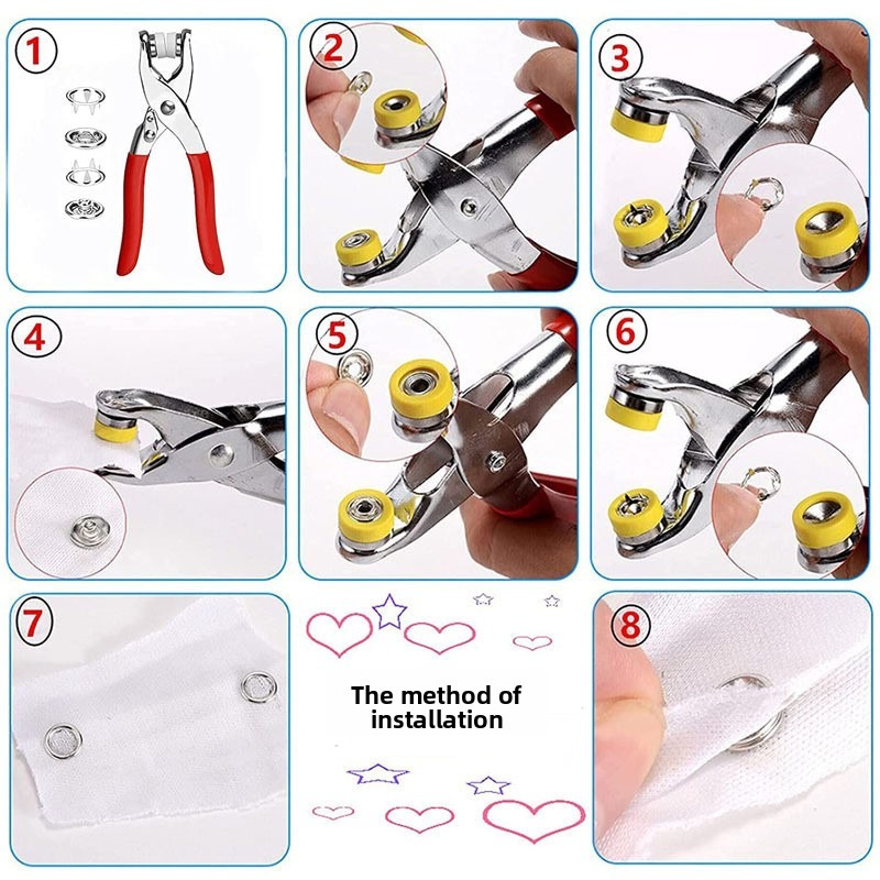 100 Sets Snap Pliers Automatic - Home Automation Diy ulasan dan harga