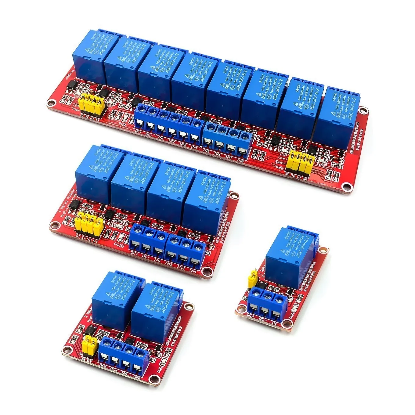  1 2 4 8 Channel 5V 12V 24V Re - Relay 8 Channel Board ulasan dan harga
