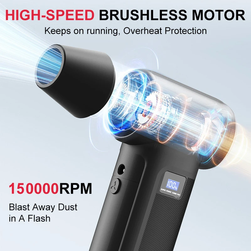 Cordless Turbo Fan Blower 1500 - Home Automation System Diy ulasan dan harga