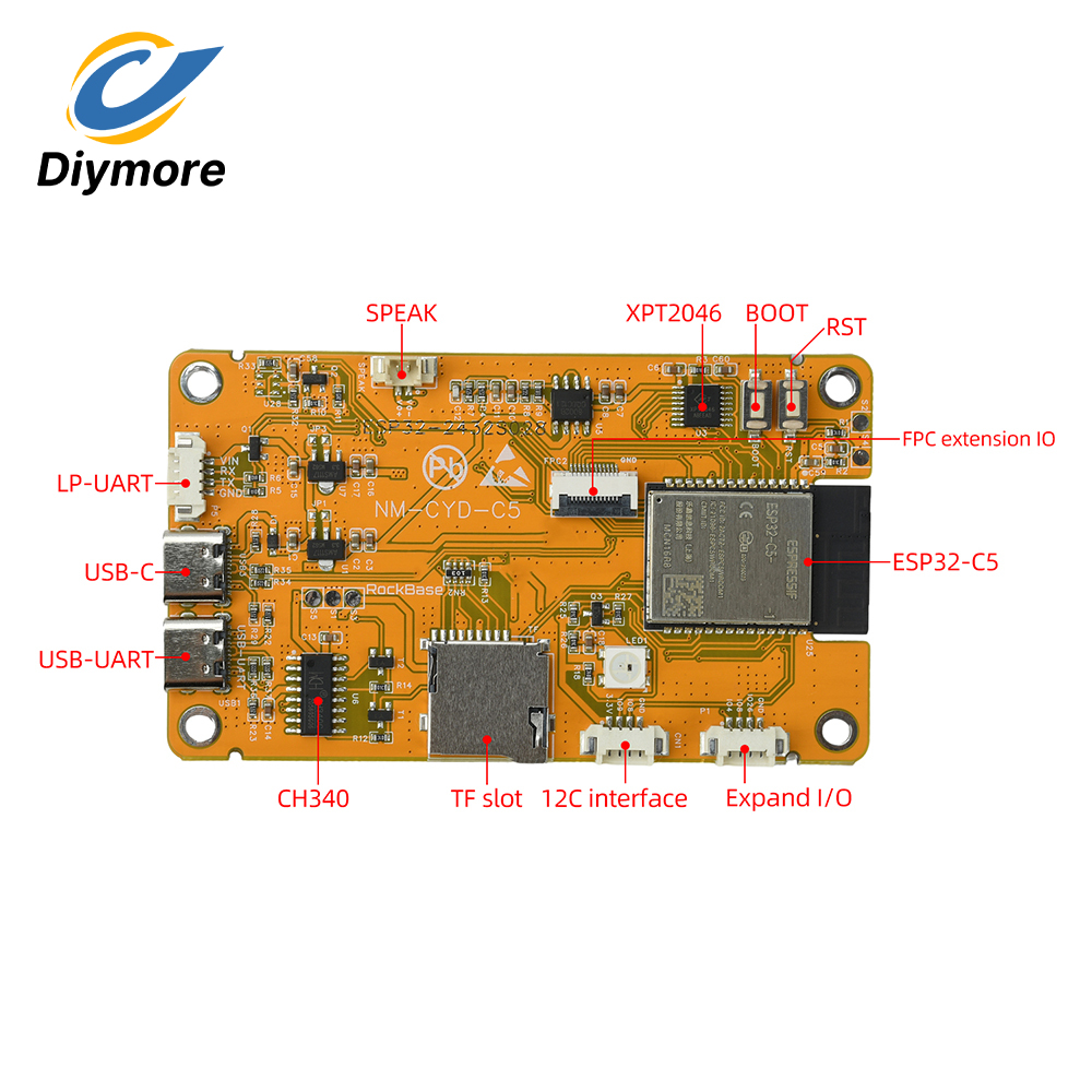 ESP32-C5 Touch Screen Developm - Smart Home Automation Diy ulasan dan harga