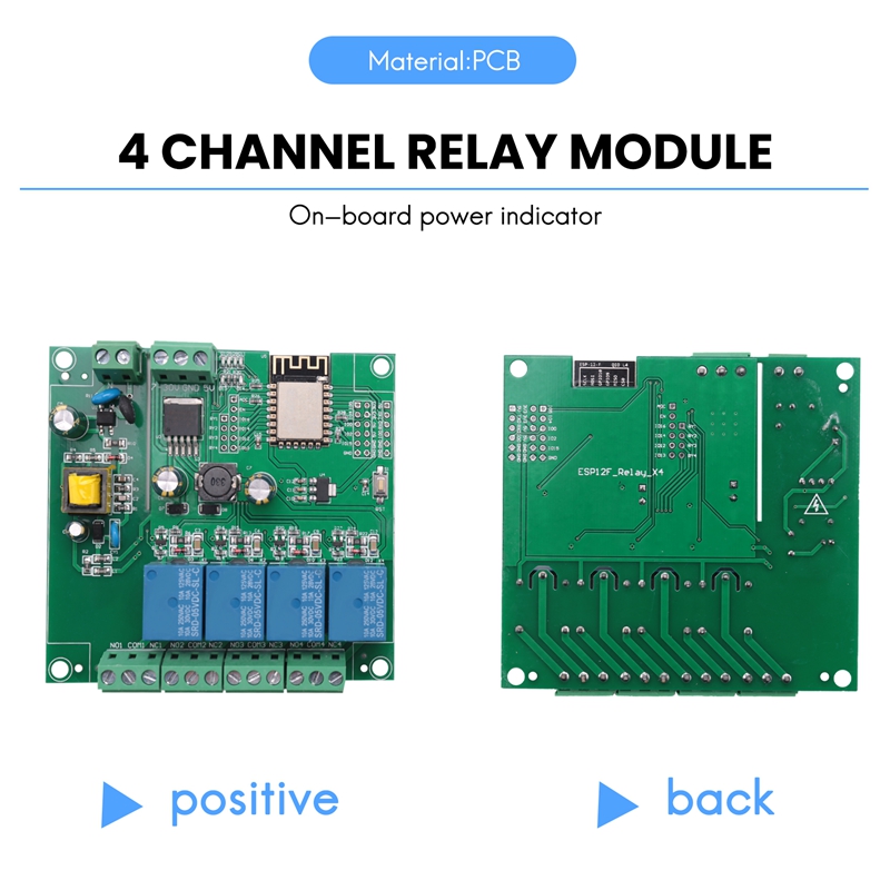 ESP8266 Wireless WIFI 4 Channe - Relay 8 Channel Board ulasan dan harga