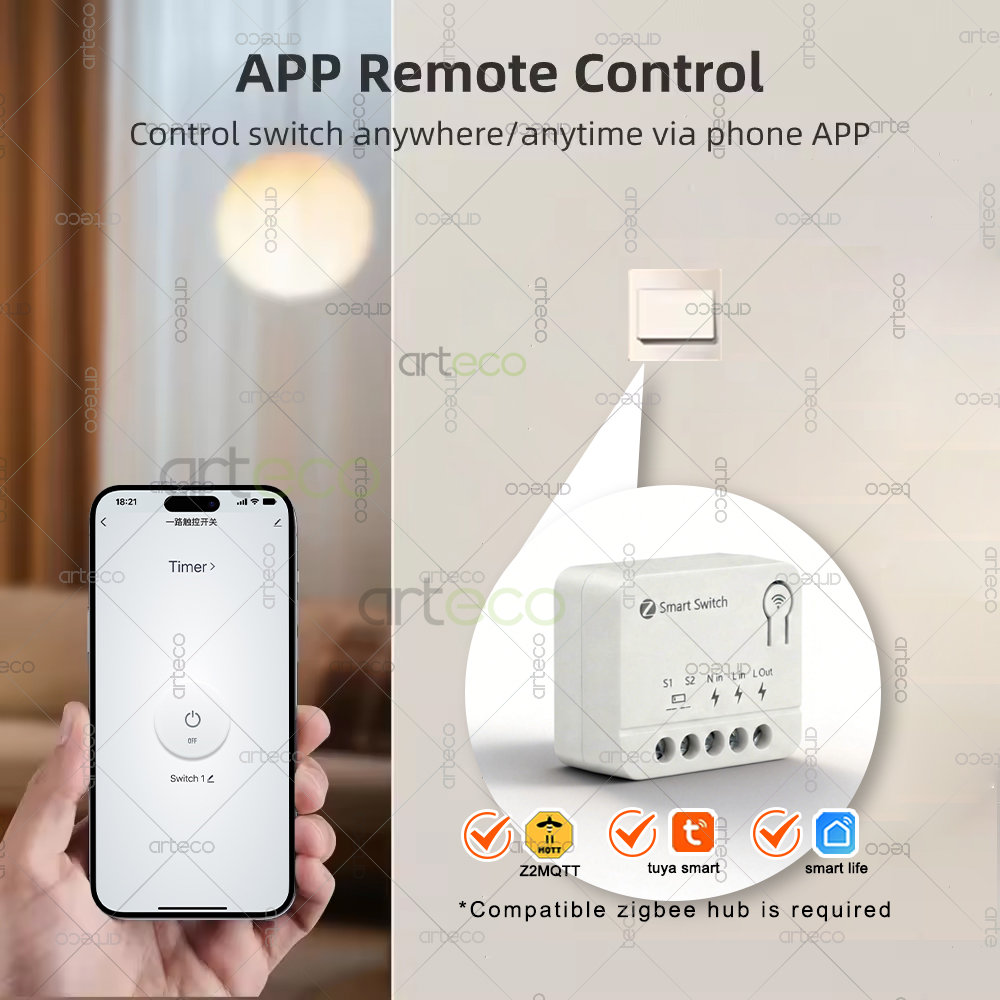 10A Zigbee Mini Smart Switch M - Diy Home Automation Controller ulasan dan harga